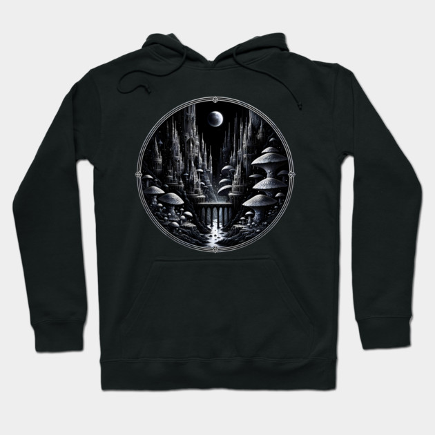 Dark Elf City Hoodie by Rendigart