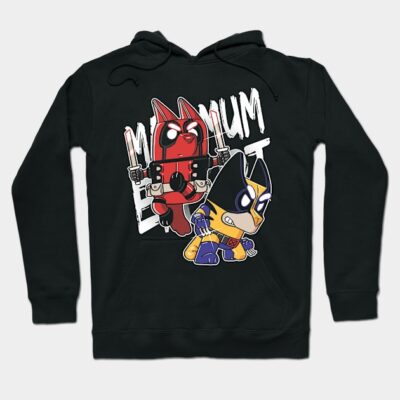 Black hoodie featuring colorful cartoon characters, perfect for casual wear, made from soft cotton blend for comfort.