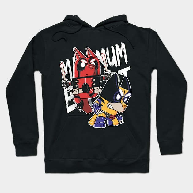 Black hoodie featuring colorful cartoon characters, perfect for casual wear, made from soft cotton blend for comfort.