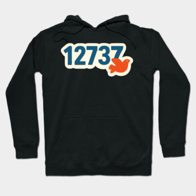 12737 Zip City Oversized - Minimal Retro Design Hoodie by ShredGaming Nation