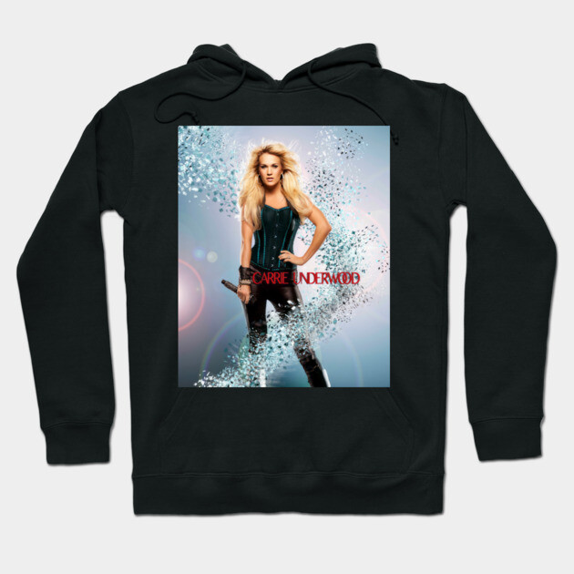 Black hoodie with vibrant music-themed graphic print, perfect for casual wear, made from soft cotton blend.