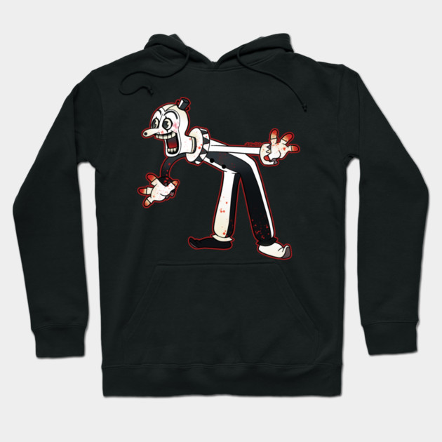 Black graphic hoodie featuring a vintage cartoon character design, perfect for casual wear and comfort.