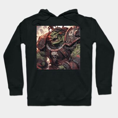 Black hoodie featuring a fantasy creature design, perfect for casual wear, made from soft, durable cotton.