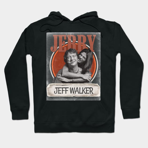 Black hoodie with vintage-style graphic and text design, ideal for casual wear. Comfortable and stylish material.