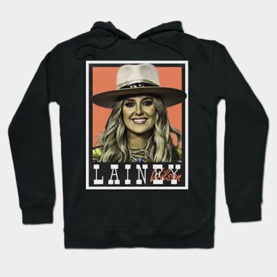 Black hoodie with graphic print, featuring cowboy hat design, casual style, cotton blend, unisex sweatshirt.