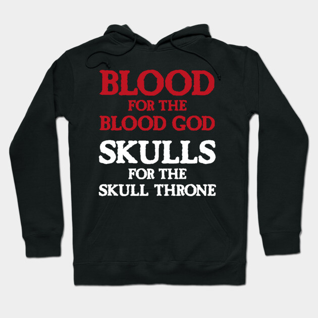 Black hoodie with bold red and white text design, casual wear, soft cotton material, perfect for cool weather.