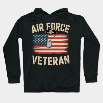 Veteran US Air Force - American Betsy Ross Flag Hoodie by WhiskerWobble