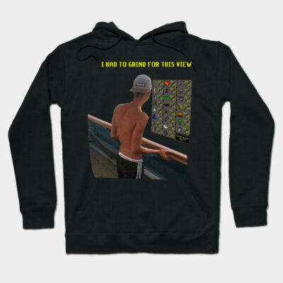 Black hoodie with a graphic print, featuring a gaming theme and humorous text, perfect for casual wear or gamers.