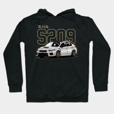 Black hoodie featuring a car graphic design with Japanese text, ideal for casual wear, made from soft cotton blend.
