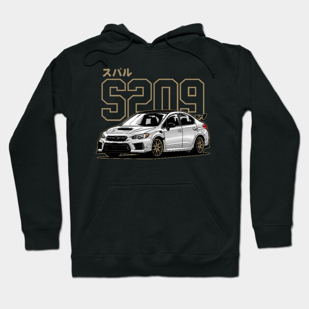 Black hoodie featuring a car graphic design with Japanese text, ideal for casual wear, made from soft cotton blend.