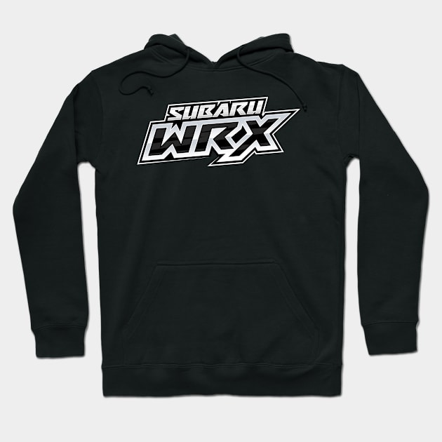Black hoodie with Subaru WRX logo, casual style, cotton material, perfect for everyday wear.