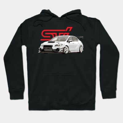 WRX STi Aspen White S209 VARIS Aero Hoodie by cowtown_cowboy