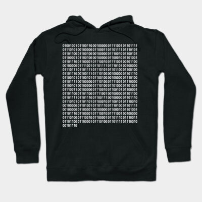Binary Message Hoodie by Motivational_Apparel