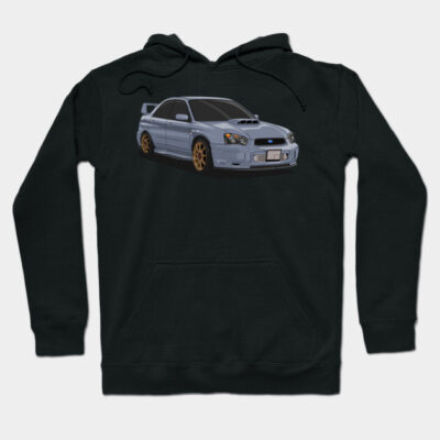 Black hoodie with a graphic of a sports car, featuring a sleek design and comfortable material for casual wear.