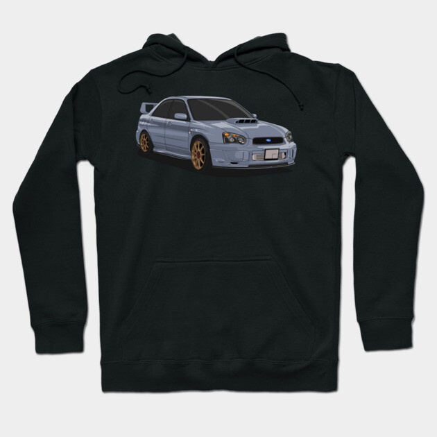 Black hoodie with a graphic of a sports car, featuring a sleek design and comfortable material for casual wear.