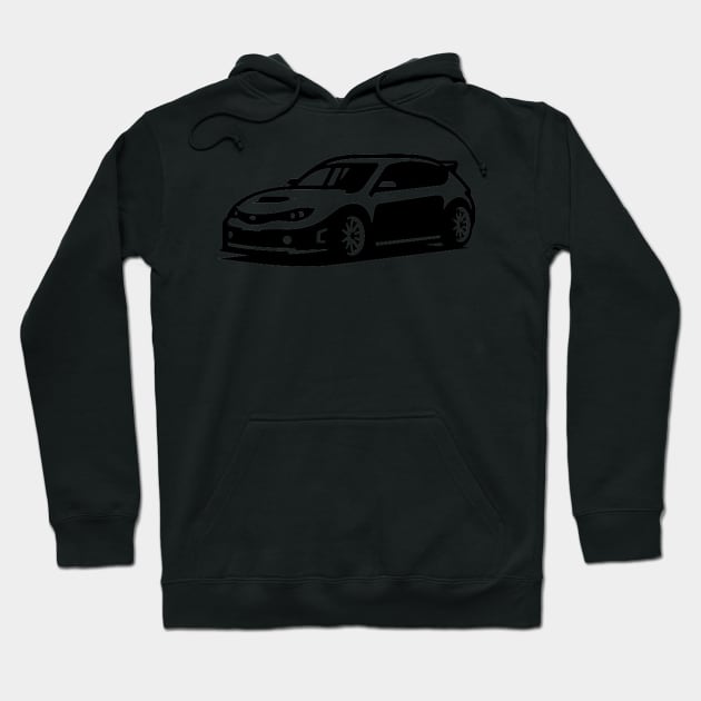 Black car graphic hoodie, cotton blend, casual style, comfortable fit, perfect for everyday wear.