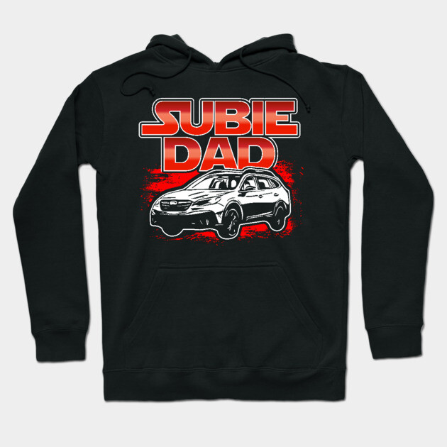 Subaru Outback Subie Dad Superhero Hoodie by SubieDad