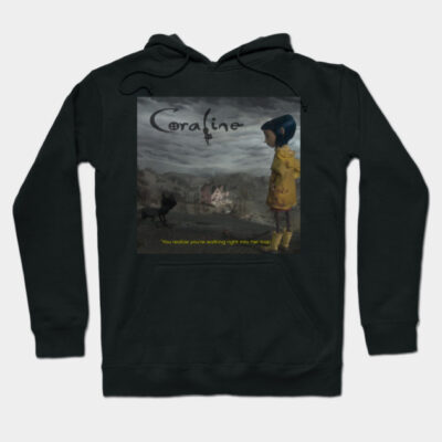 Coraline Vintage Quote Hoodie by LarkaArt