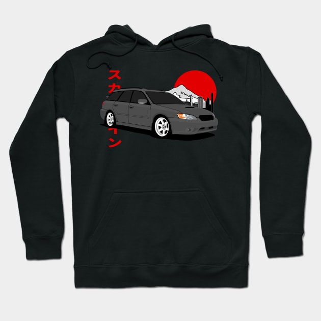 Subaru legacy wagon 2004 Hoodie by Rebellion Store