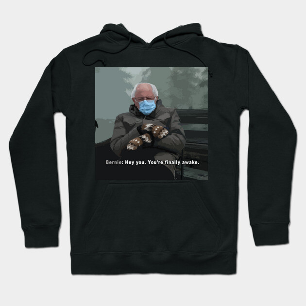 Hey you. You're finally awake. [Bernie Edition] Hoodie by ramonavirus