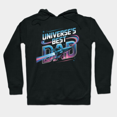 Universe’s Best Dad Shirt – Space Rocket Father’s Day Gift Hoodie by ULISESFERNNDEZ