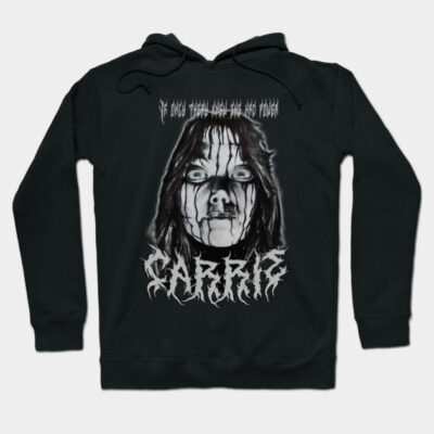 Carrie Classic Horror Black Metal And White - katy soulg #3114 Hoodie by katy_soulg