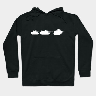 Black hoodie with white tank silhouettes, casual style, comfortable cotton blend, perfect for everyday wear.