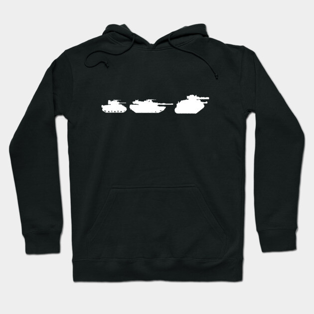 Black hoodie with white tank silhouettes, casual style, comfortable cotton blend, perfect for everyday wear.