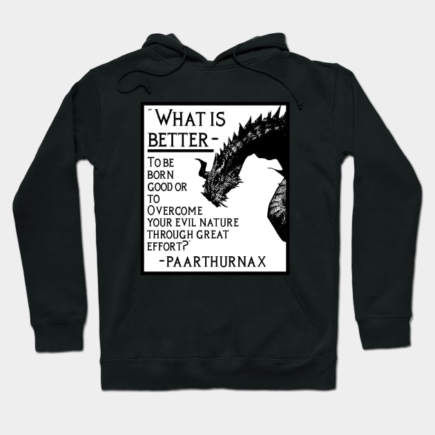 Paarthurnax Quote (2020 ver) Hoodie by R3nascentia