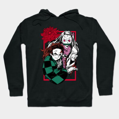 Black anime-themed hoodie featuring bold graphic design, perfect for casual wear. Cotton blend, unisex fit.