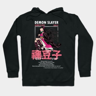 Black hoodie featuring colorful anime-inspired graphic design, perfect for casual wear and fans of Japanese animation.