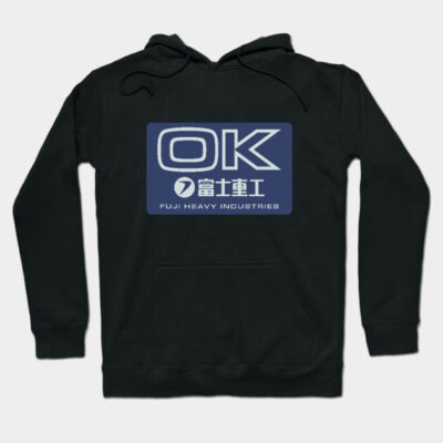 Subaru OK Export Sticker Hoodie by Teephemera