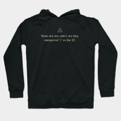 Black hoodie with humorous text, cozy cotton material, ideal for casual wear, unisex design, perfect for tech enthusiasts.