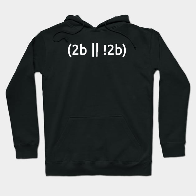Black hoodie with white text, geek humor design, cozy cotton material, casual wear, unisex style.