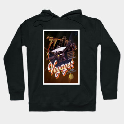 NASA Voyager Poster Hoodie by Rockett Graphics