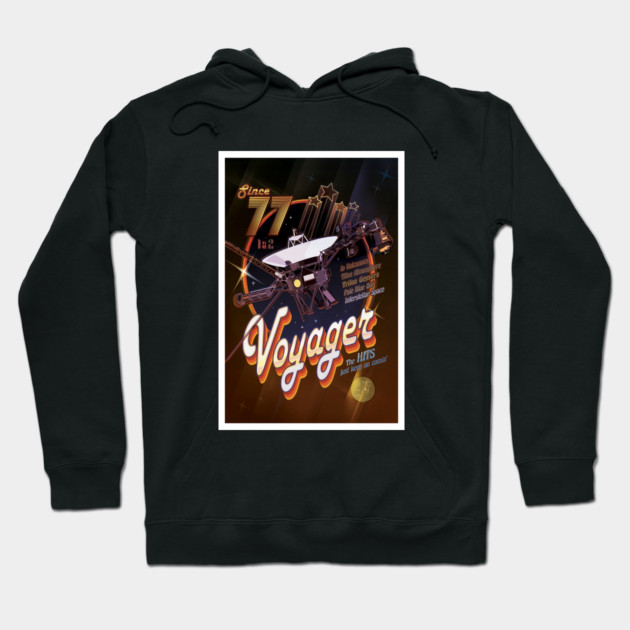 NASA Voyager Poster Hoodie by Rockett Graphics