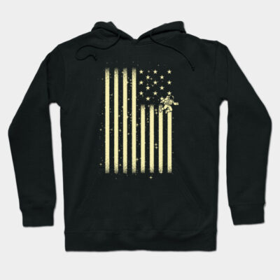 Astronaut American Flag Sky by Tobe Fonseca Hoodie by Tobe_Fonseca