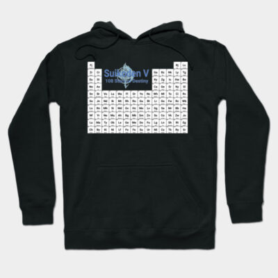 Suikoden V: 108 Stars of Destiny Periodic Table Hoodie by inotyler