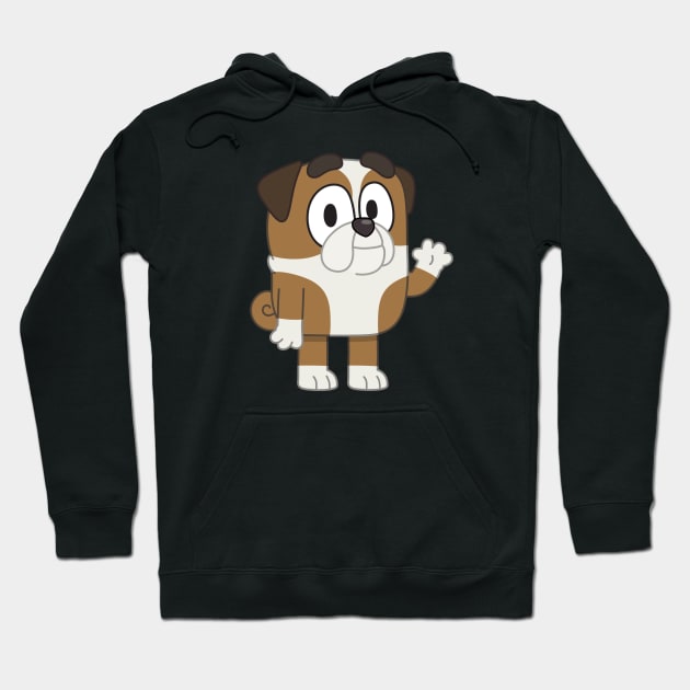 Black hoodie with cute cartoon dog graphic, casual style, cozy cotton blend, perfect for everyday wear.
