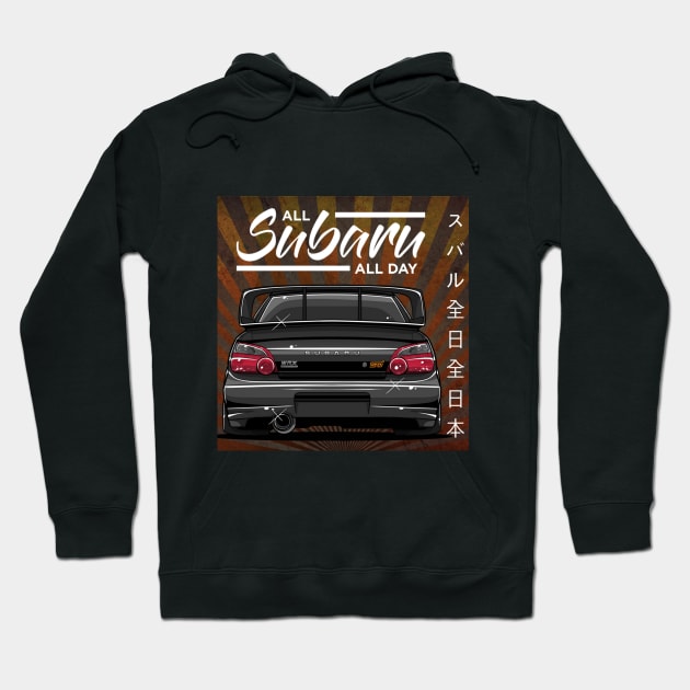 AllSubaruAllDay Hoodie by Allsubaruallday
