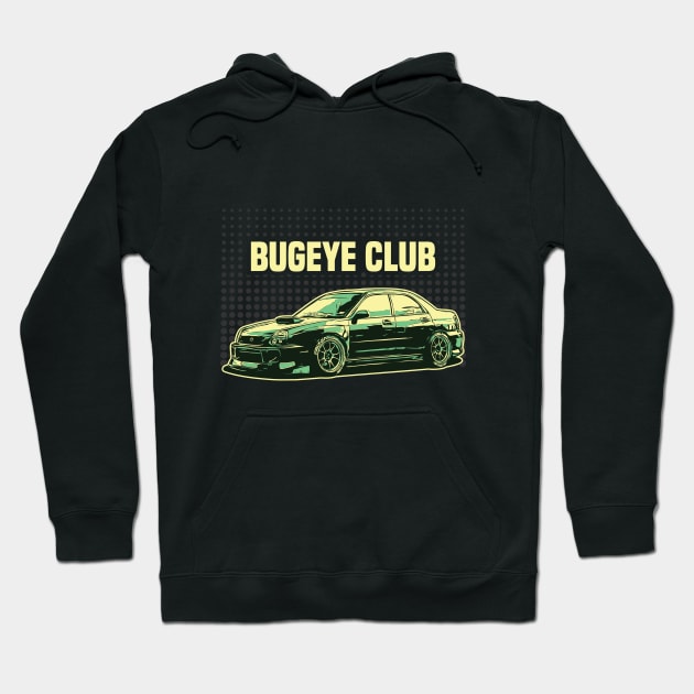 Subie Bugeye Club - JDM Sport Car Hoodie by JDM-Rey