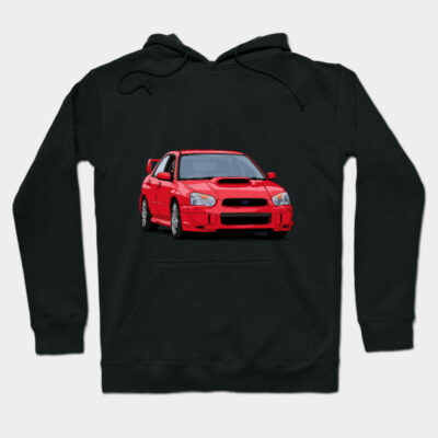 Subaru Impreza WRX STI blobeye gdb (red) Hoodie by ArtyMotive