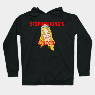 Black hoodie with colorful graphic design, featuring text and illustration, casual wear, cotton blend material.